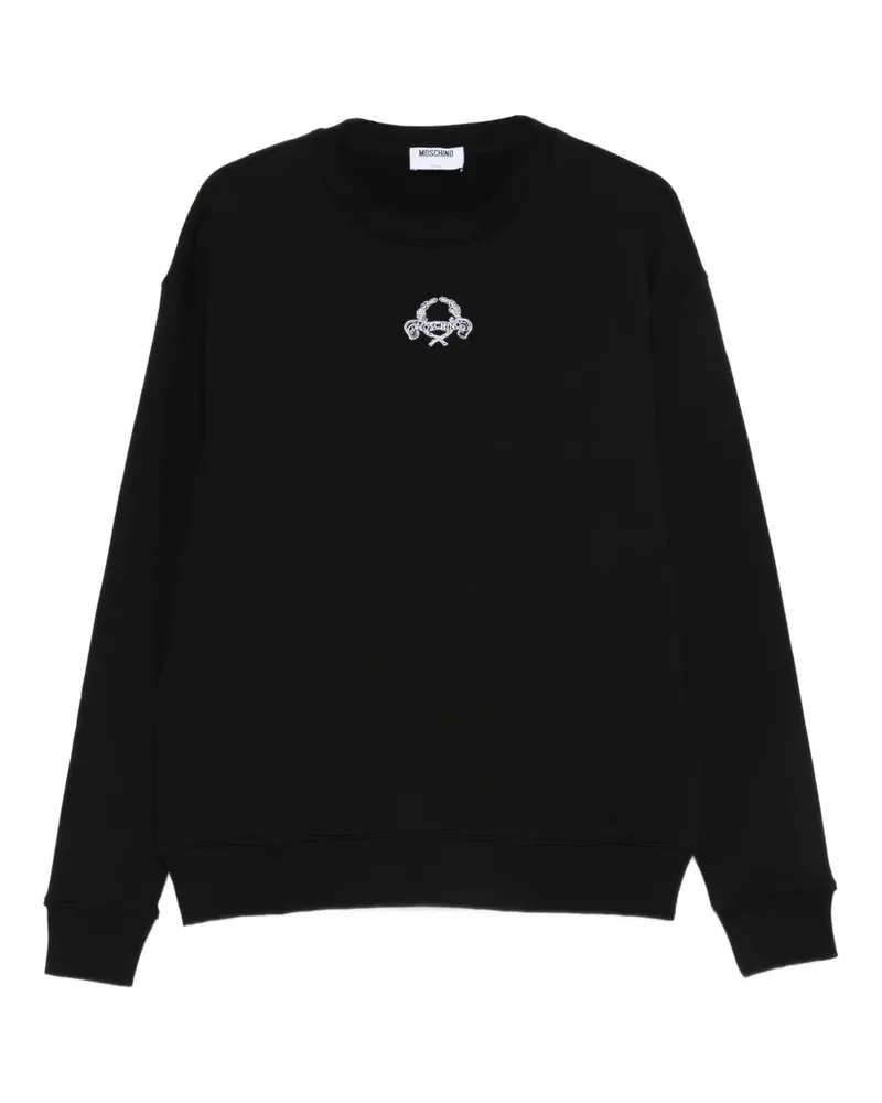 Moschino Sweatshirt mit Stickerei - Schwarz Schwarz