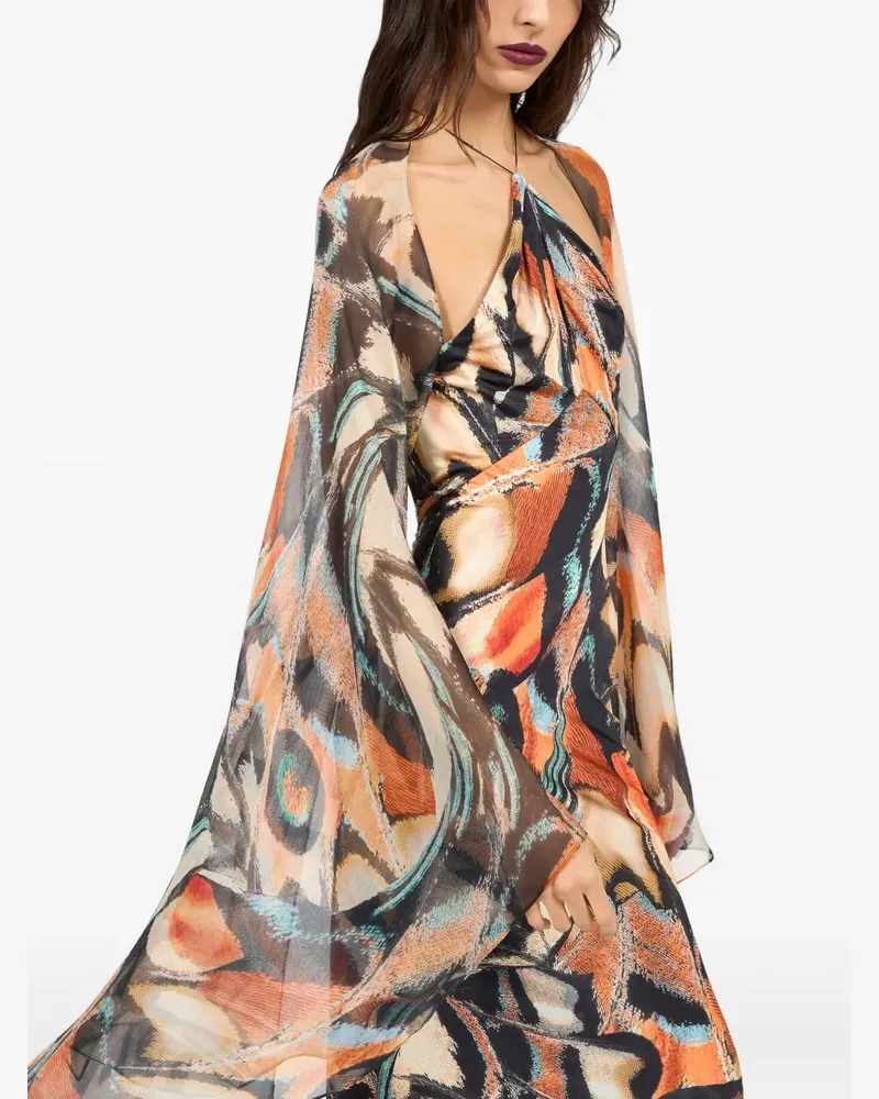 Roberto Cavalli open-back maxi dress - Schwarz Schwarz