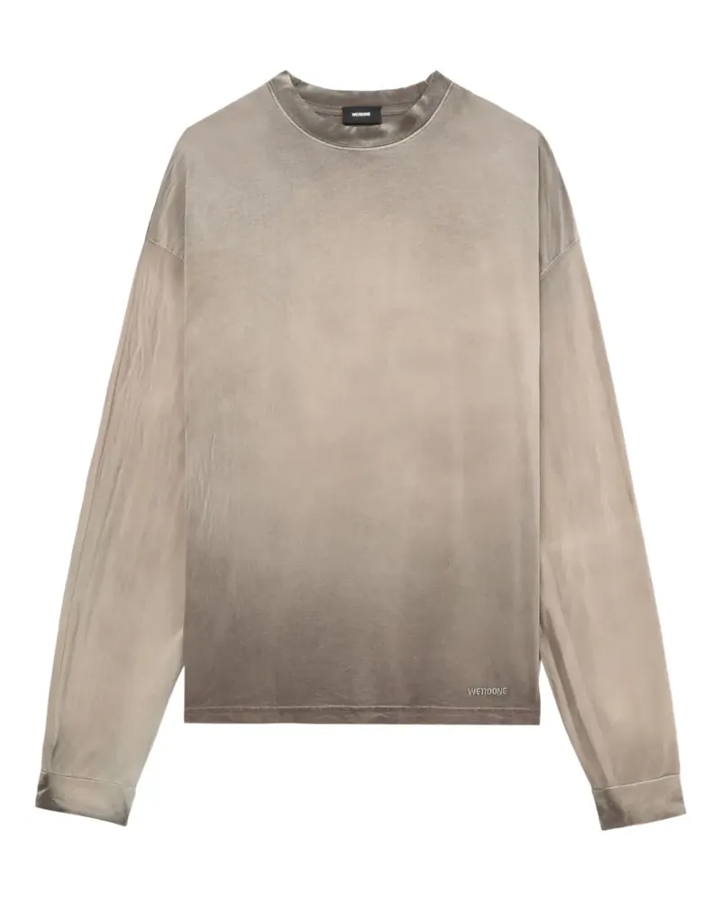 WE 11 DONE Langarmshirt mit Ombré-Effekt - Nude Nude