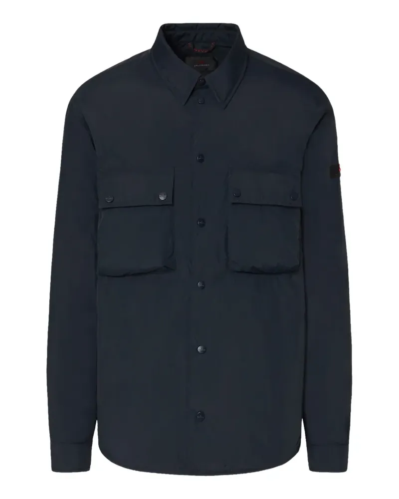 Peuterey patch-pocket overshirt - Blau Blau