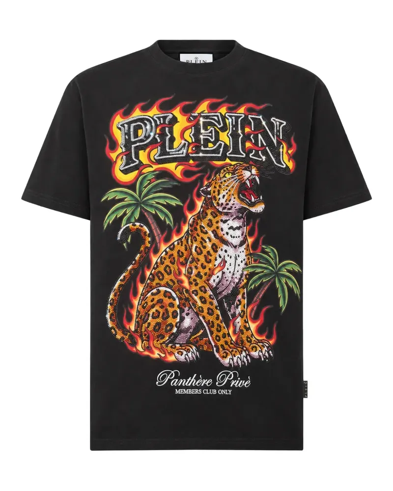 Philipp Plein T-Shirt mit rundem Ausschnitt - Schwarz Schwarz