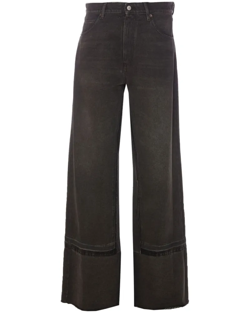Maison Margiela Klassische Bootcut-Jeans - Schwarz Schwarz