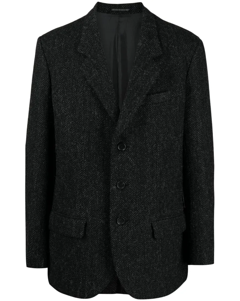 Yohji Yamamoto Sakko mit fallendem Revers - Grau Grau