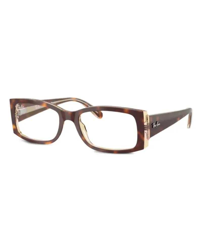 Ray Ban Brille mit eckigem Gestell - Braun Braun