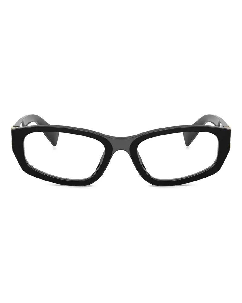 Miu Miu Brille mit Logo - Schwarz Schwarz