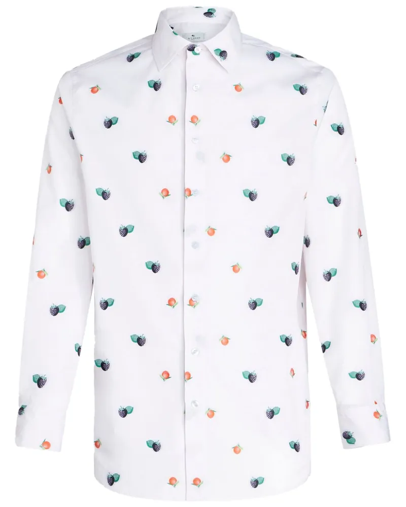 Etro Hemd mit grafischem Print - Weiß Weiß