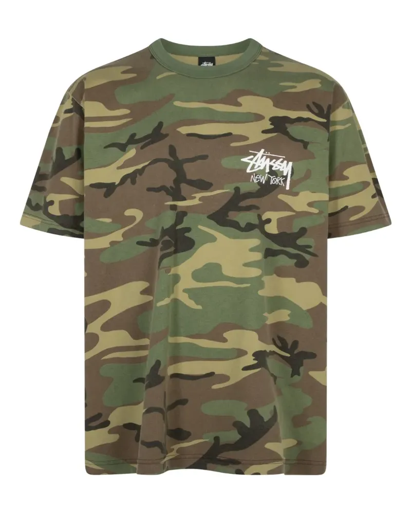 Stüssy Basic "New York Exclusive - Camo" T-Shirt - Braun Braun