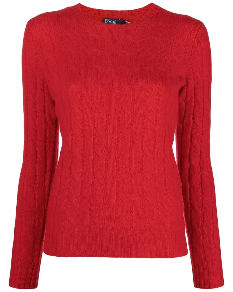 Ralph Lauren Julianna Pullover mit Zopfmuster - Rot Rot