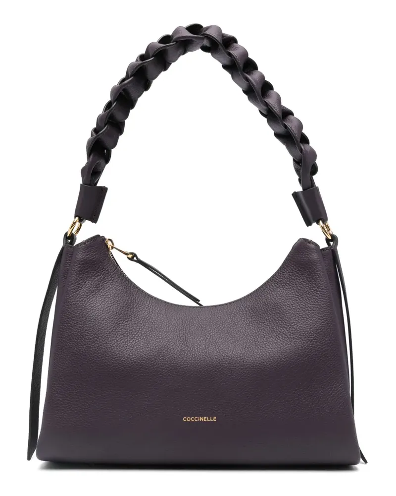 Coccinelle Kleine Boheme Schultertasche mit Flechtriemen - Rot Rot