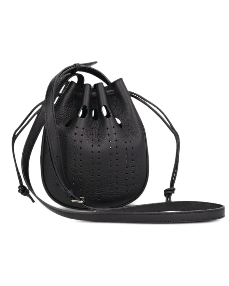 Valentino Garavani perforated-leather shoulder bag - Schwarz Schwarz