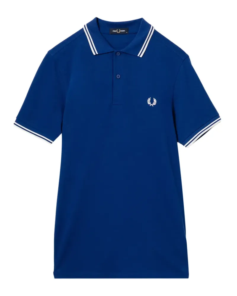 Fred Perry Poloshirt mit Logo-Stickerei - Blau Blau