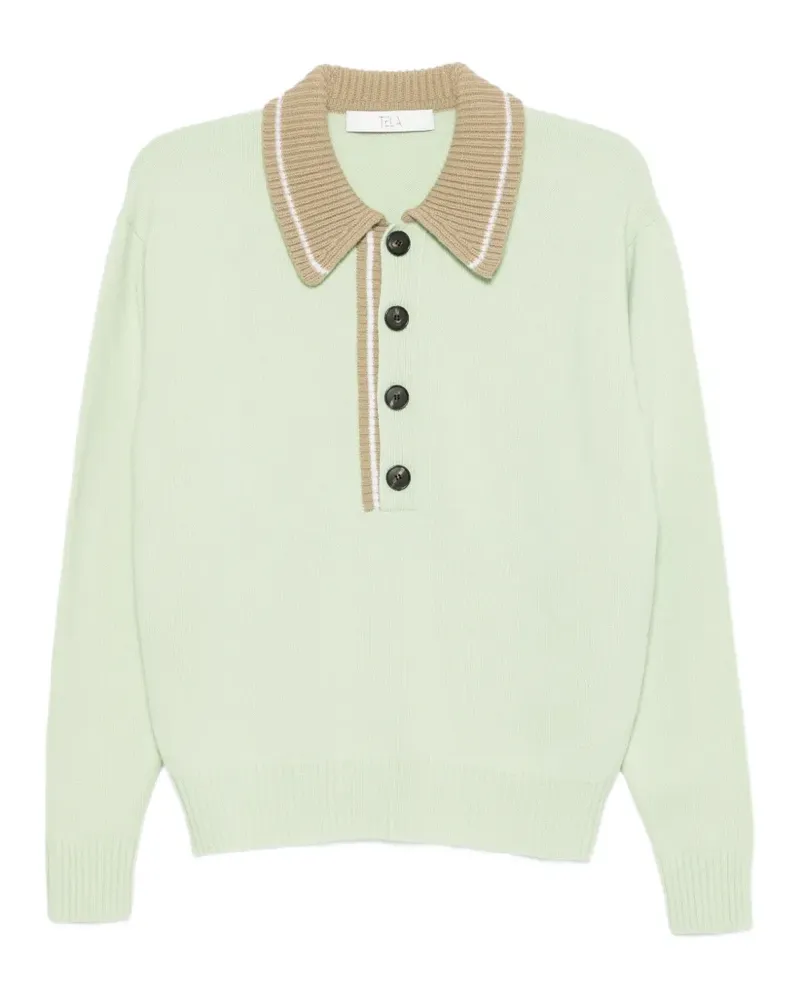 TELA Farida Poloshirt - Grün Grün