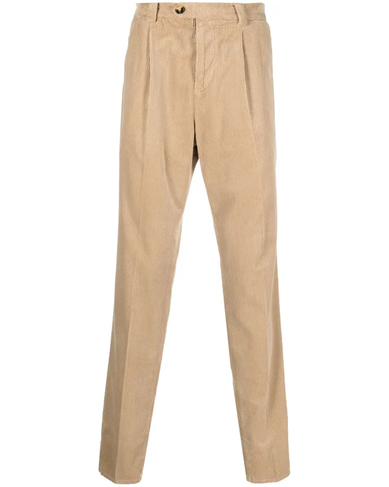 Brunello Cucinelli Straight-Leg-Hose aus Cord - Nude Nude