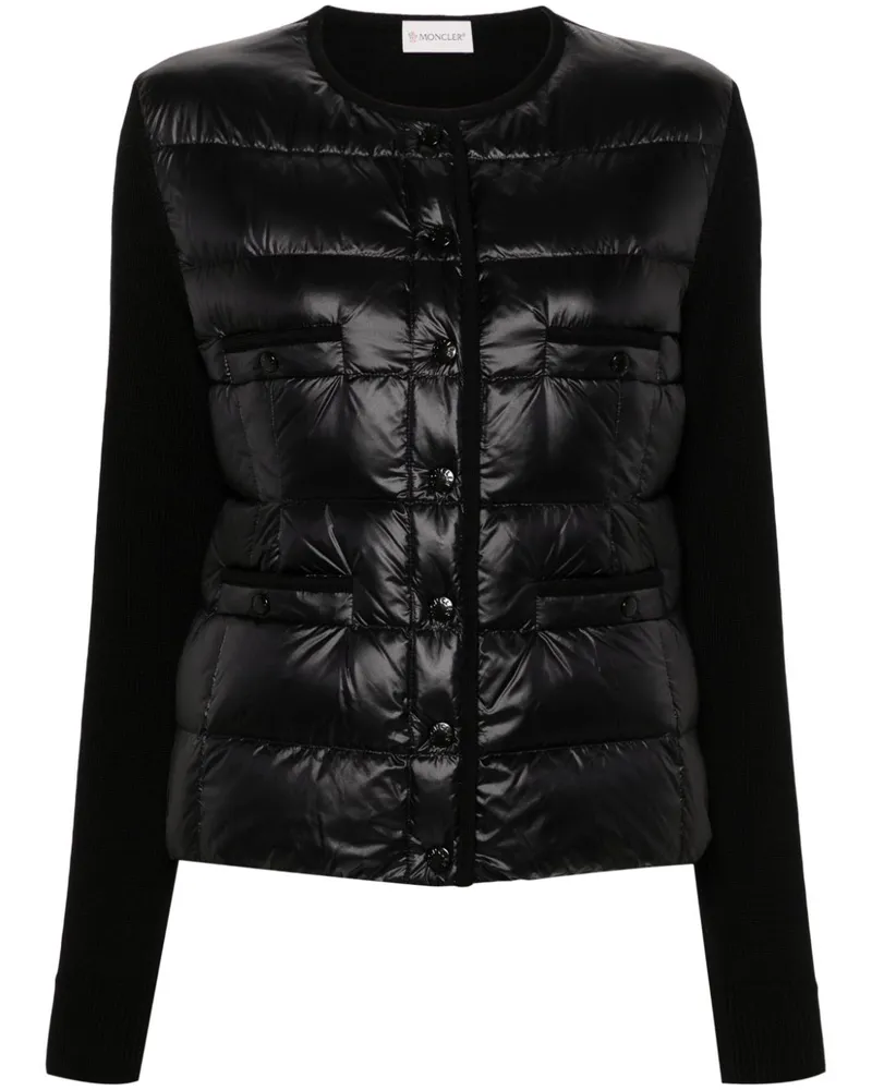 Moncler Jacke mit Einsätzen - Schwarz Schwarz