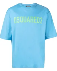 Dsquared2 T-Shirt mit Logo-Print Blau