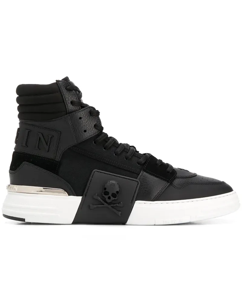Philipp Plein Phantom Kick$' High-Top-Sneakers - Schwarz Schwarz