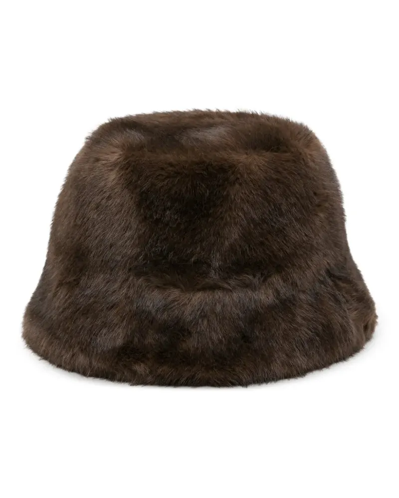 P.A.R.O.S.H. P.A.R.O H. Fischerhut aus Faux Fur - Braun Braun