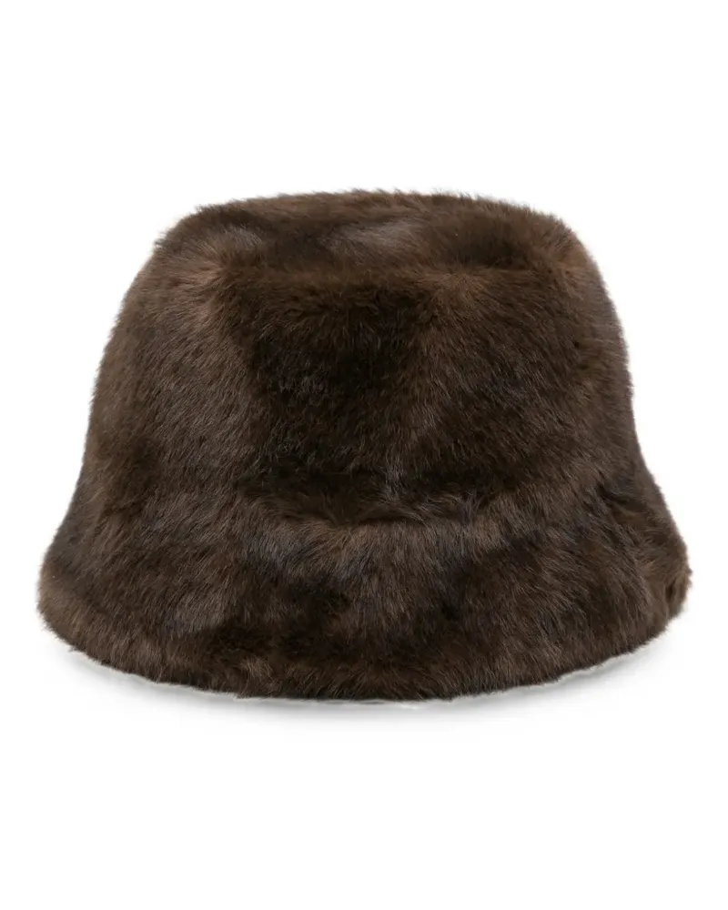 P.A.R.O.S.H. P.A.R.O H. Fischerhut aus Faux Fur - Braun Braun