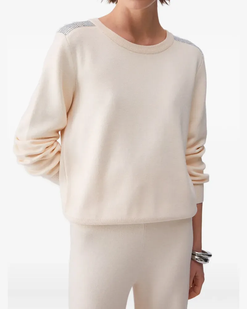 Liu Jo Pullover mit Perlen - Nude Nude