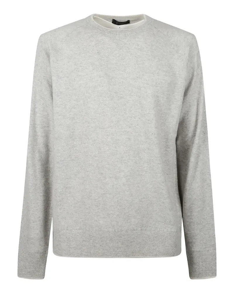 ARAGONA Kaschmirpullover mit Raglanärmeln - Grau Grau