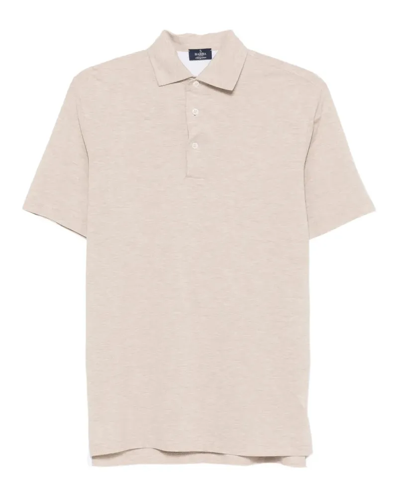 BARBA Poloshirt mit kurzen Ärmeln - Nude Nude