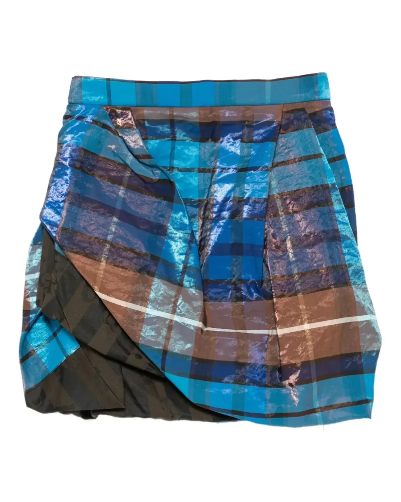 Vivienne Westwood Zora plaid-pattern mini skirt - Blau Blau