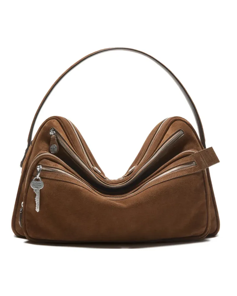 Acne Studios Camero Camera leather shoulder bag - Braun Braun