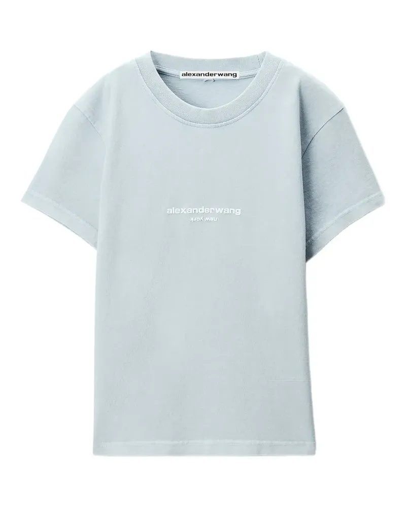 Alexander Wang T-Shirt mit Logo-Print - Blau Blau