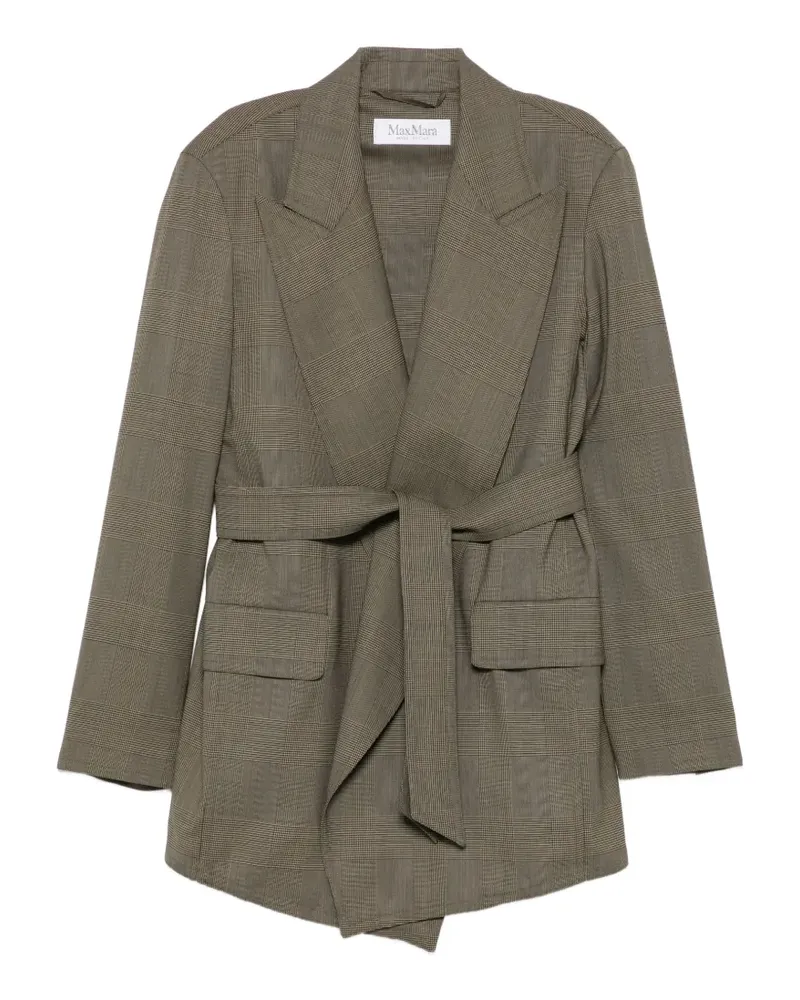 Max Mara checked belted blazer - Braun Braun