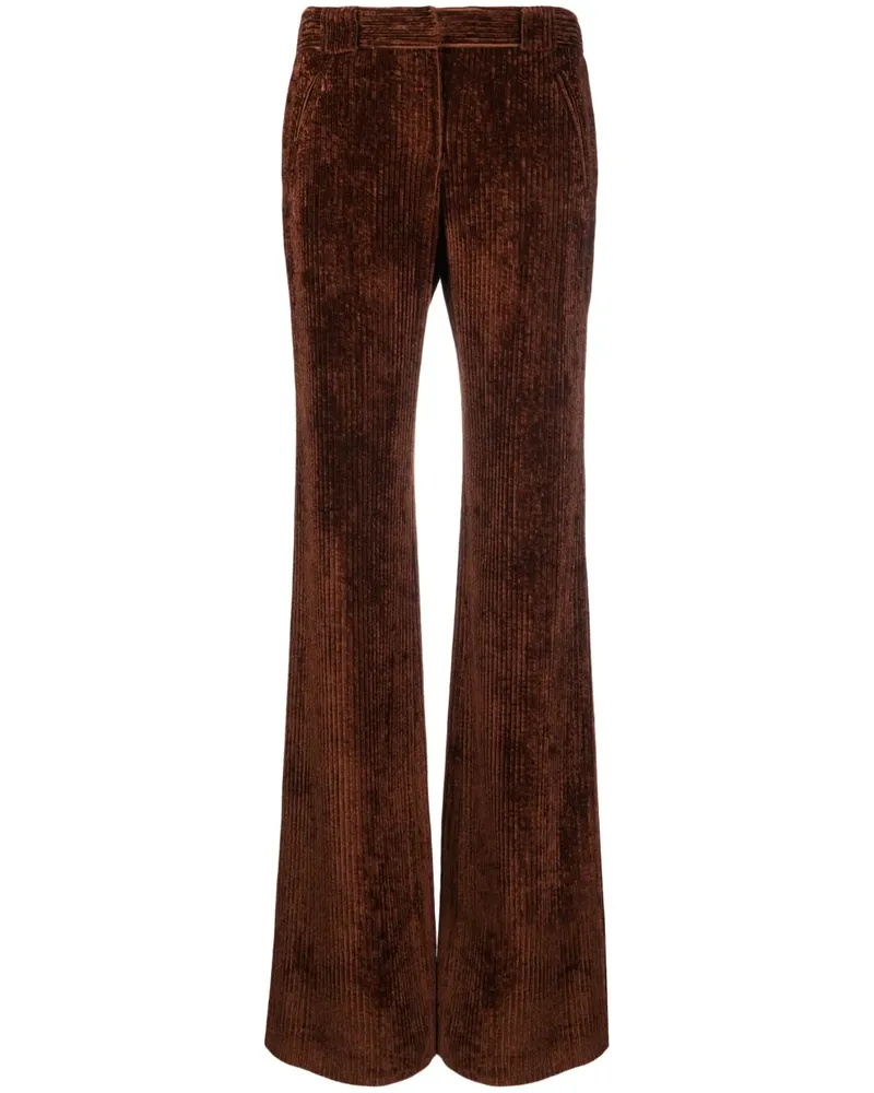 Alberta Ferretti Ausgestellte Cordhose - Braun Braun