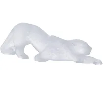 Zeila Skulptur im Pantherdesign - Weiß
