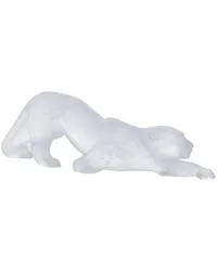 Lalique Zeila Skulptur im Pantherdesign Weiß