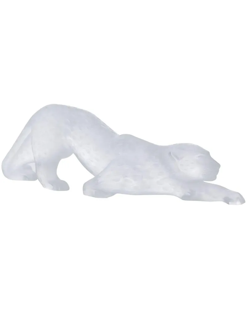 Zeila Skulptur im Pantherdesign - Weiß