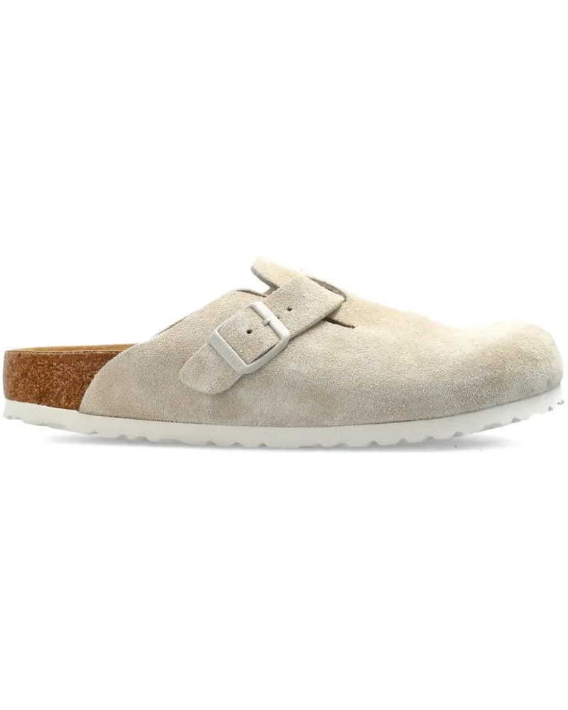 Birkenstock Boston suede mules - Nude Nude