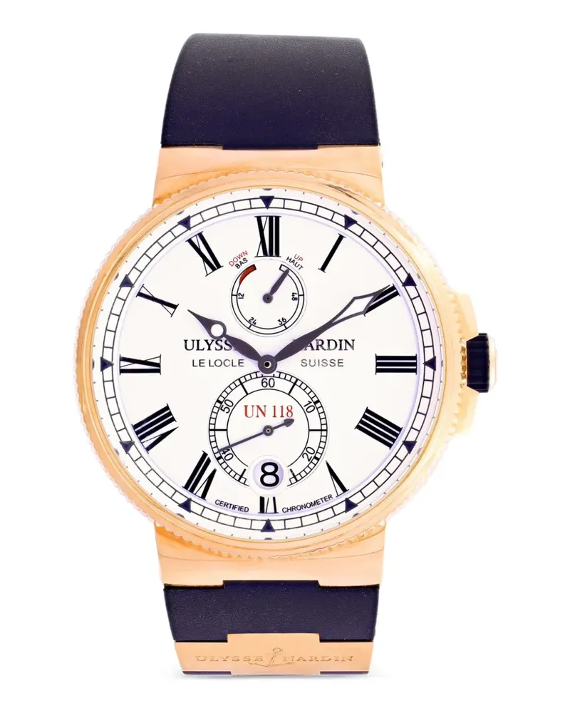 Ulysse Nardin Marine Roman-numerals 45mm watch - Weiß Weiß