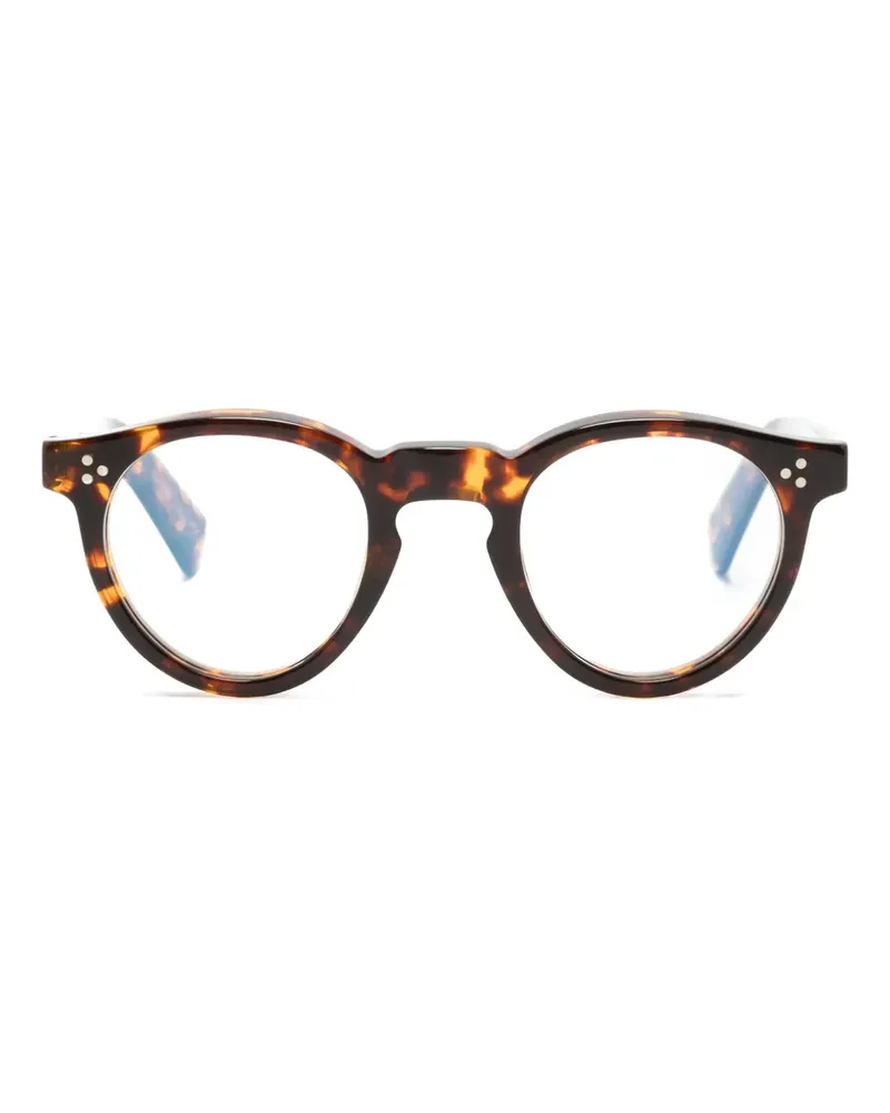 Lesca Urbi Brille mit rundem Gestell - Braun Braun