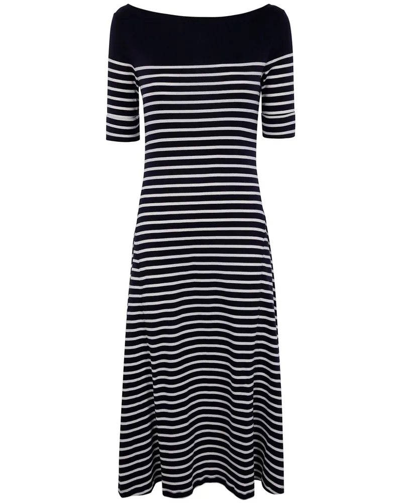 Ralph Lauren Gestreiftes Midikleid - Blau Blau