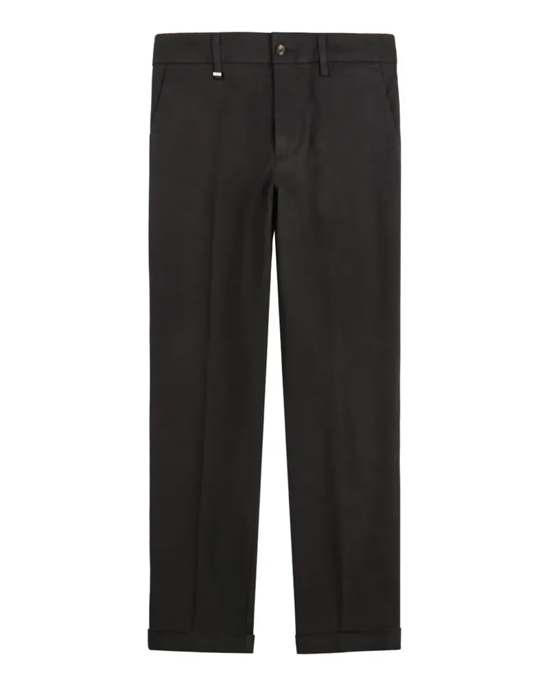Fay turn-up chino trousers - Schwarz Schwarz