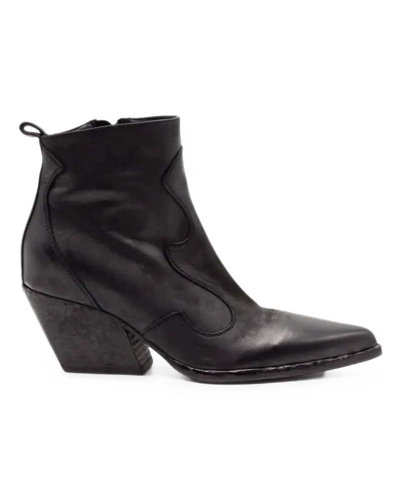 Elena Iachi Western-style leather boots - Schwarz Schwarz