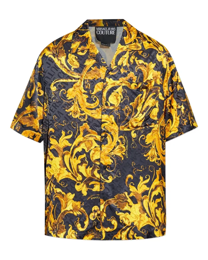 Versace Jeans Klassisches Hemd - Schwarz Schwarz