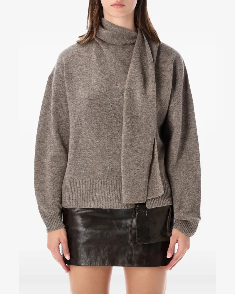 The Garment Volmer scarf-detail sweater - Braun Braun
