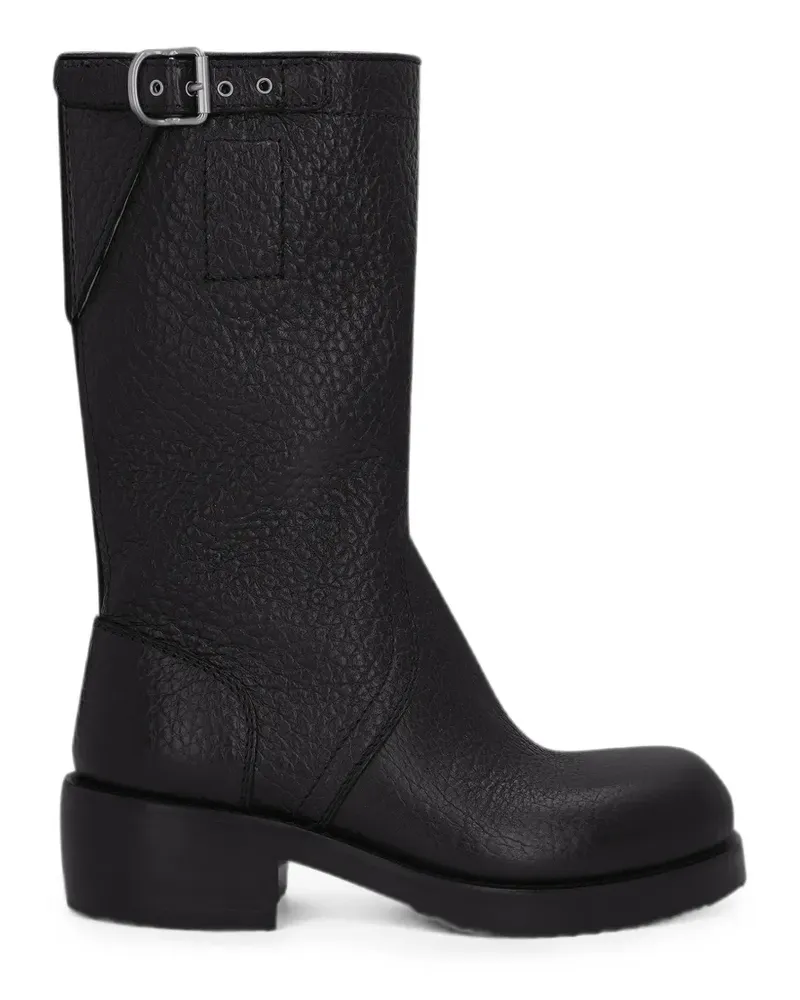 Dries van Noten leather biker boots - Schwarz Schwarz