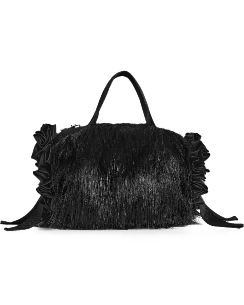 Simone Rocha Tote Bag mit doppeltem Henkel - Schwarz Schwarz