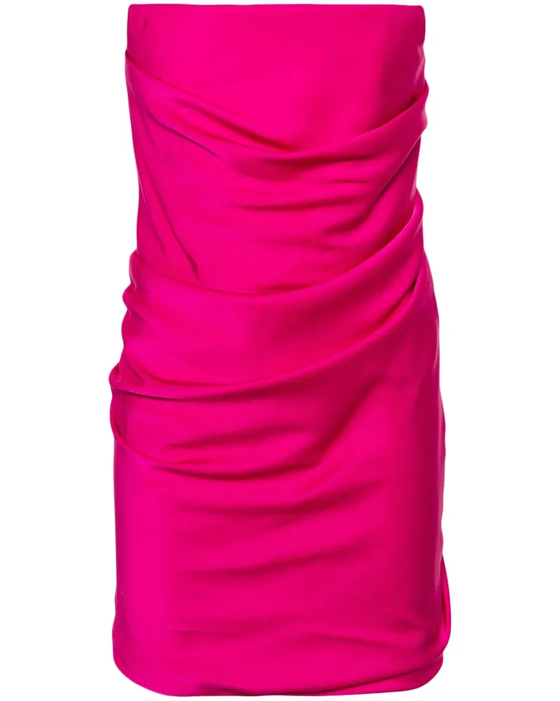 Alex Perry Drapiertes Seidenkleid - Rosa Rosa