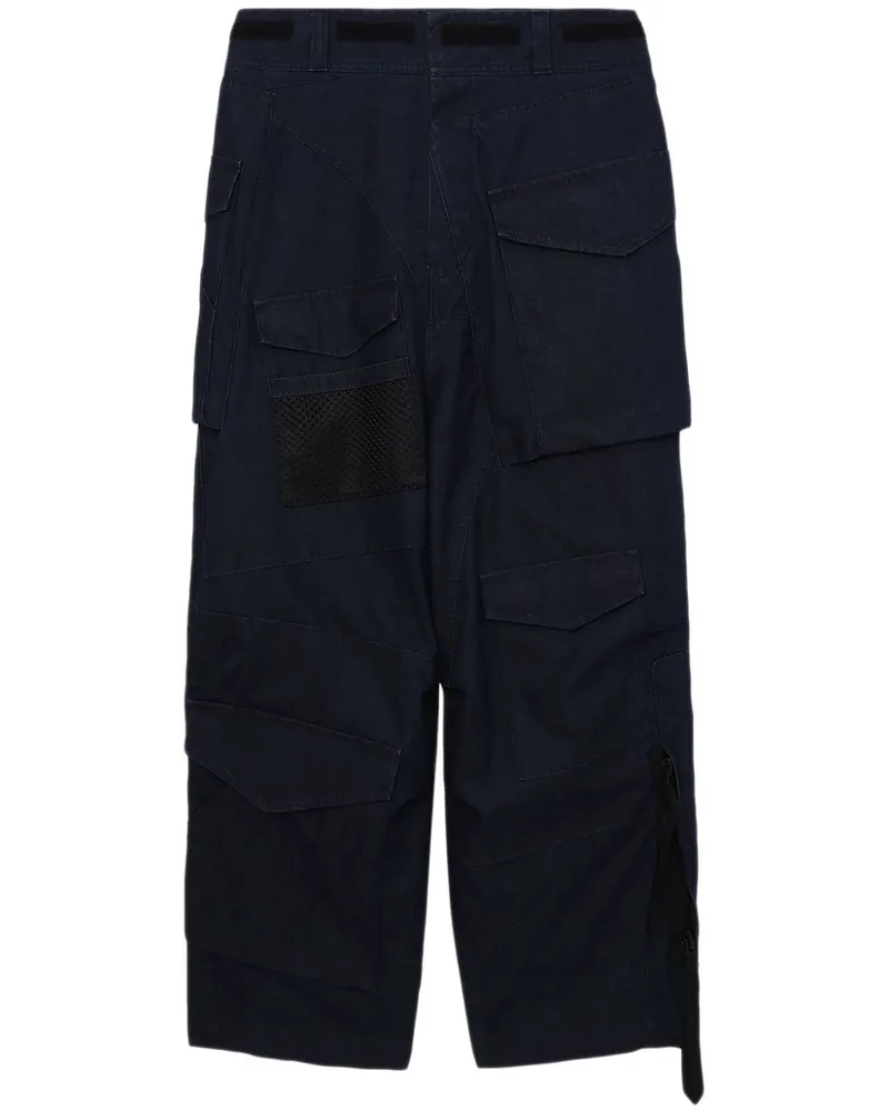 Junya Watanabe Cargohose mit weitem Bein - Blau Blau