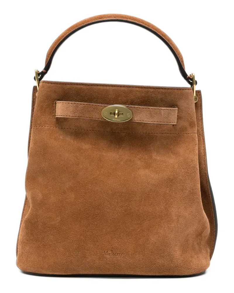 Mulberry Postman's Lock Tote Bag aus Wildleder - Braun Braun