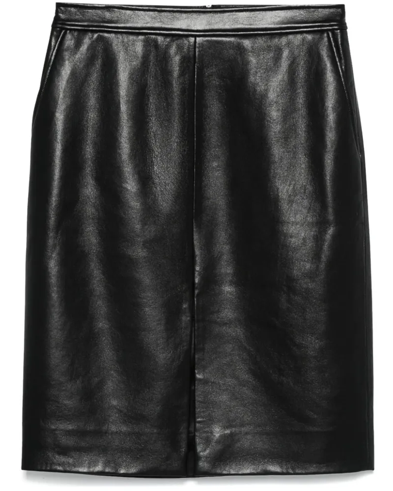 Anine Bing Schmaler Minirock - Schwarz Schwarz