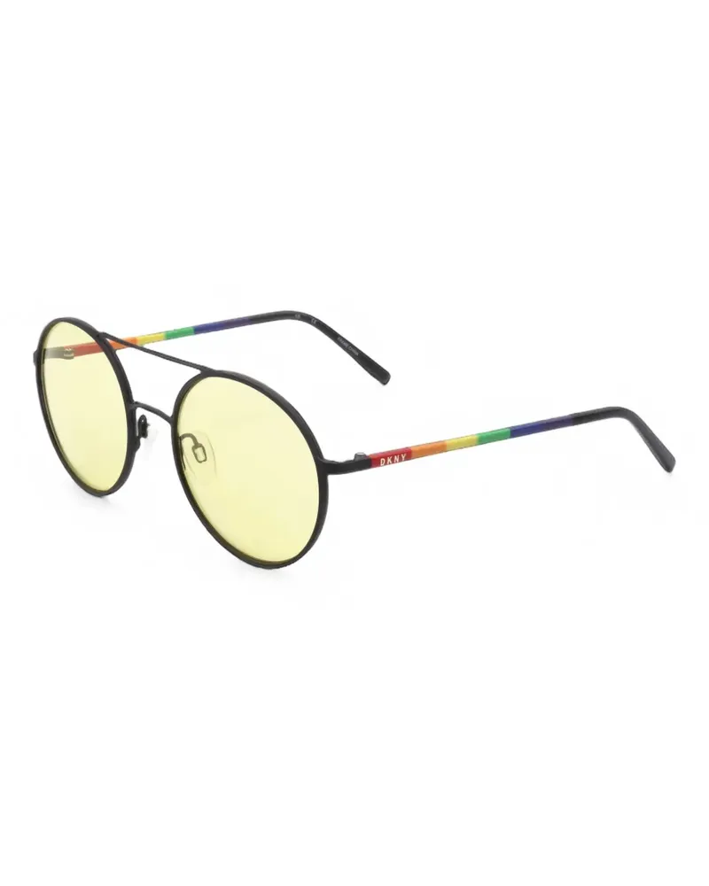 DKNY Pride round-frame sunglasses - Schwarz Schwarz