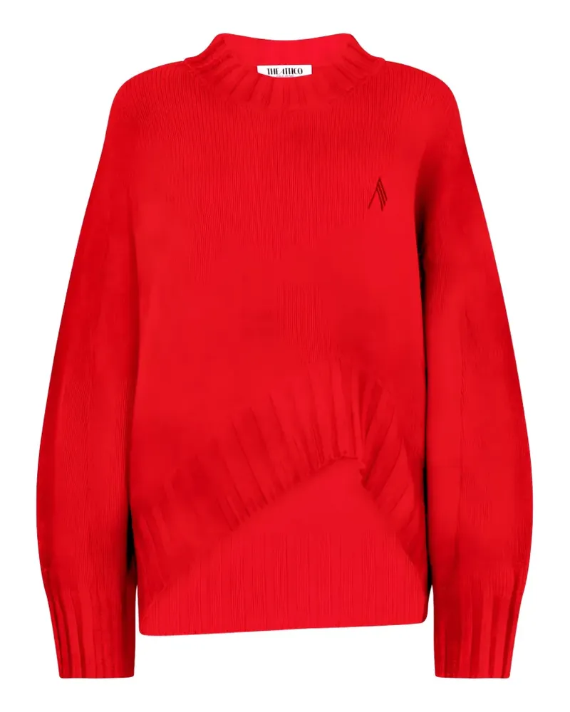 ATTICO Asymmetrischer Pullover - Rot Rot