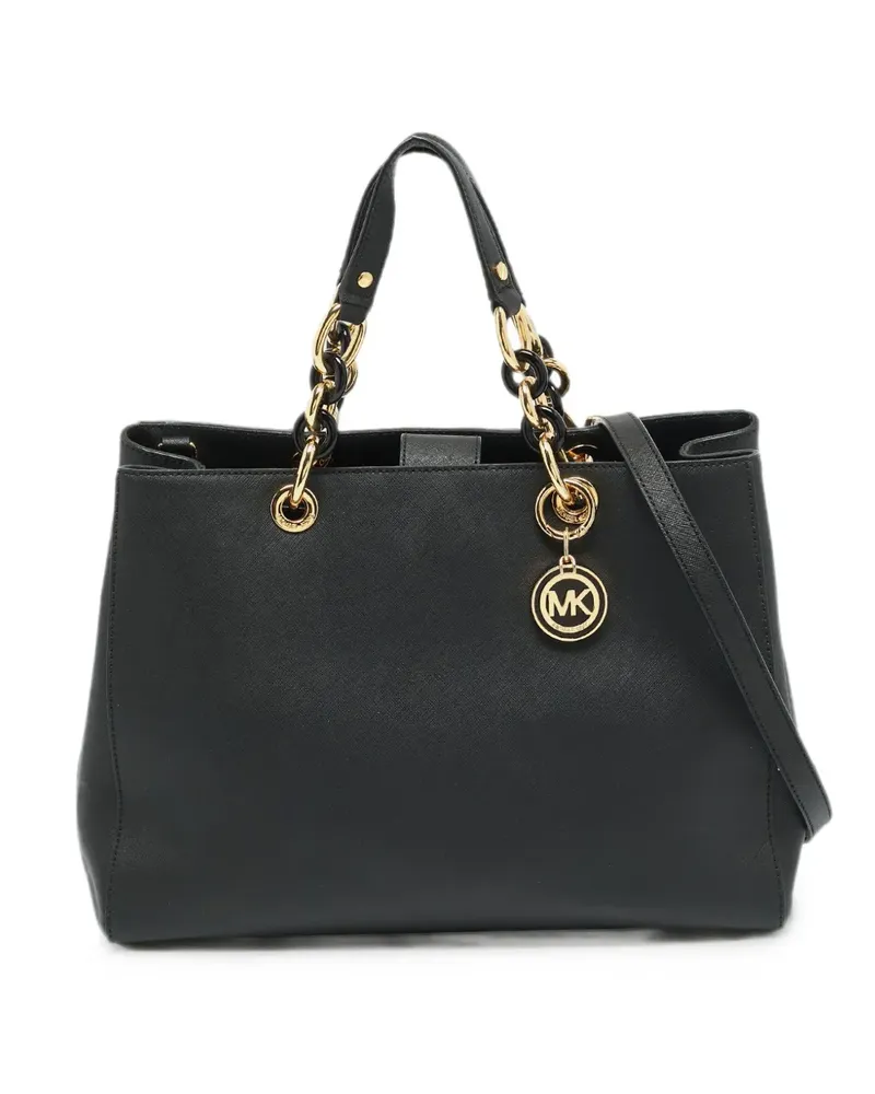 Michael Kors Cynthia Saffiano-leather tote bag - Schwarz Schwarz